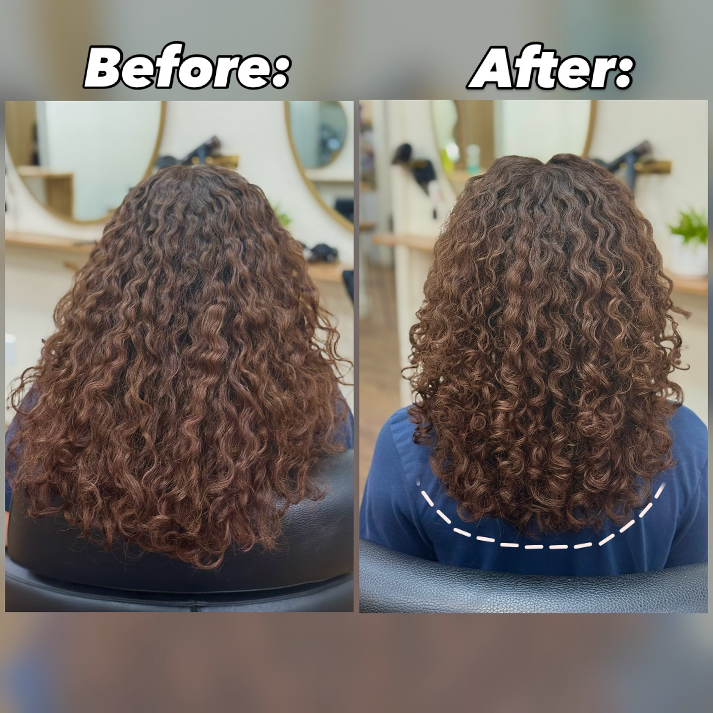 Check out how the silhouette of these beautiful curls was revived with the right cut! 💕
Although we don’t tend to see the back of our own curls, they need just as much attention and TLC as the front!🤍✨💪🏼

Let’s clean up your curly cut ➰ —-> check us out via the link in our bio 🔗
