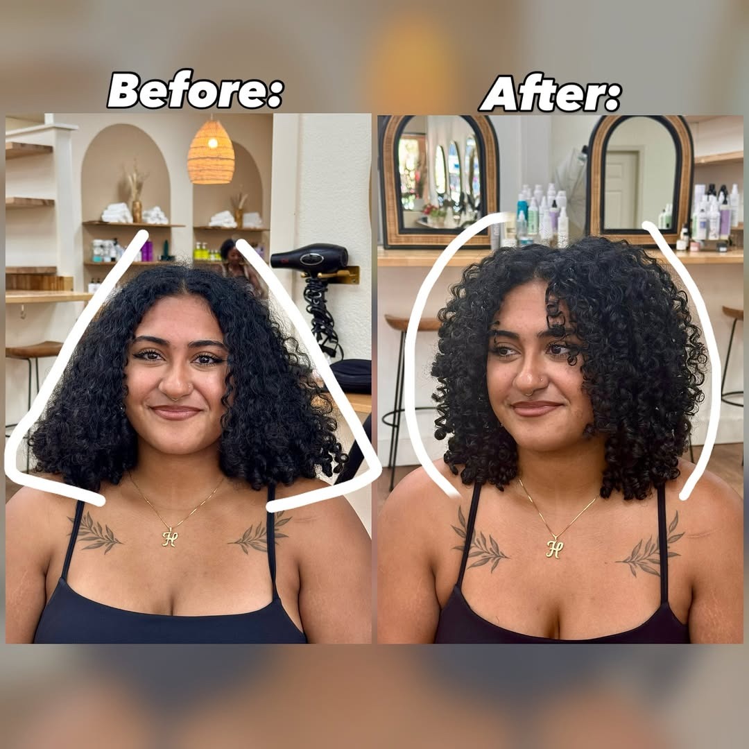 Curls Gone Wild Salon is the top curly hair salon in Gilbert. Led by Melanie brown, a dedicated stylist with a emphasis on education. Offering clients the best curly hair cuts in Gilbert and also teaching clients about maintaining their hair. Gilbert hair salon, Gilbert curly hair cuts, hair salon for curly hair Gilbert, curly hair cut in Gilbert, Gilbert curly hair triangle shape curls, curly hair layers, Gilbert AZ salon